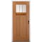 Codel Doors 36" x 80" Fir Grain Shaker Exterior Fiberglass Door 3068LHISPFGHER2033C69161DB - alternate 1
